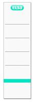 Elba rugetiketten rug van 8 cm, ft 19x5,4 cm, wit 10 st - thumbnail