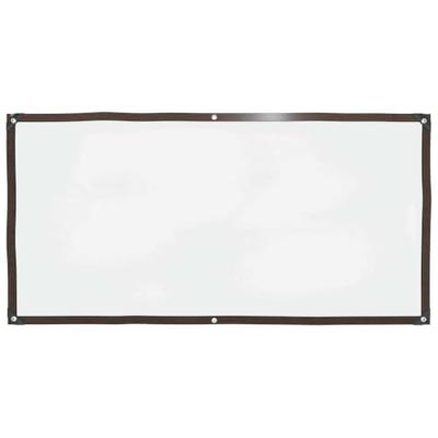 Doorzichtig zeildoek met zeilringen 1x2 m polyethyleen