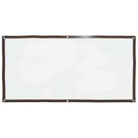 Doorzichtig zeildoek met zeilringen 1x2 m polyethyleen - thumbnail