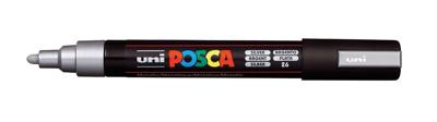 Paintmarker Uni POSCA PC5M medium zilver | 6 stuks