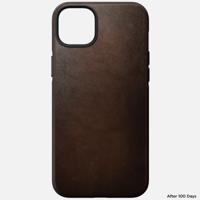 Nomad Modern lederen hoesje iPhone 14 Plus - Rustic Brown - thumbnail