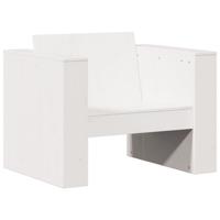 2-delige Loungeset massief grenenhout wit - thumbnail