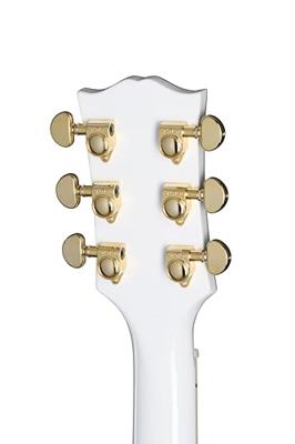 Epiphone Les Paul Custom Alpine White elektrische gitaar met hard case
