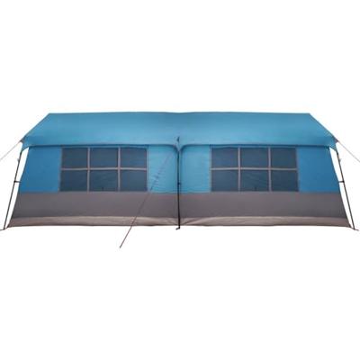 Gezinstent Blauw en Grijs 622 x 295 x 238 cm Polyester en staal