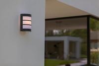 Buitenlamp voordeur grijs &apos;Nila&apos; E27 fitting 22cm - thumbnail
