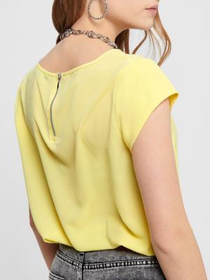 ONLY 15142784 Top Korte mouw Elastaan, Polyester