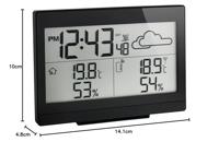 Draadloos weerstation TFA Dostmann CASA 35.1135.01 Zwart - thumbnail