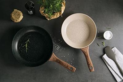 Sambonet Wokpan Rock &apos;n&apos; Rose - Zwart - ø 28 cm - standaard anti-aanbaklaag