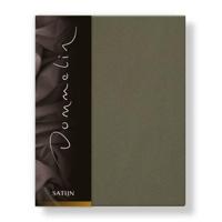 Dommelin Dommelin Hoeslaken Uni Satijn 300TC 589 Olijf 120x200/30 - thumbnail