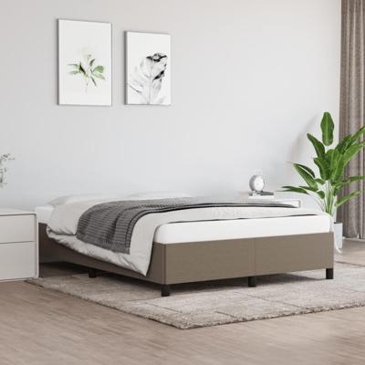 Bedframe zonder matras stof taupe 140x190 cm
