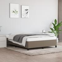 Bedframe zonder matras stof taupe 140x190 cm - thumbnail