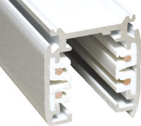 Euro 3 fase rails rail recht lengte = 200 cm wit - thumbnail