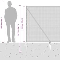VidaXL Afrasteringspaal groen 10 x 1,5 m (16 x 16 mm gaas) - thumbnail
