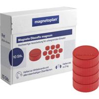 magnetoplan Magneet Discofix Magnum (Ø x h) 34 mm x 13 mm Rond Rood 10 stuk(s) 1660006 - thumbnail