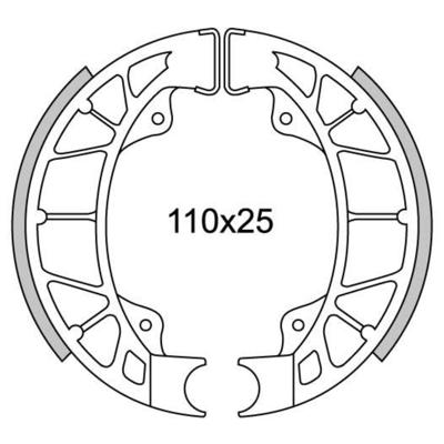 Newfren Remsegmentset GF0261 LX-50 Achter, Skipper, Hexagon-125