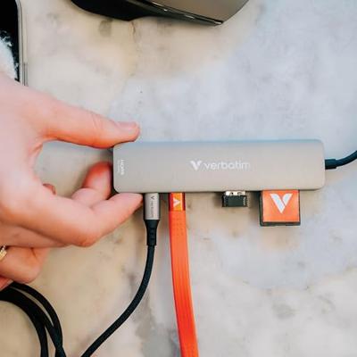 Verbatim Essentials 32158 USB-hub 5 GBit/s Grijs