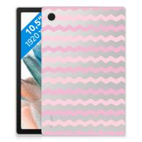 Samsung Galaxy Tab A8 2021/2022 Hippe Hoes Waves Roze - thumbnail
