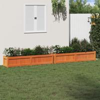 VidaXL Plantenbakken 2 st cm massief grenenhout wasbruin - thumbnail