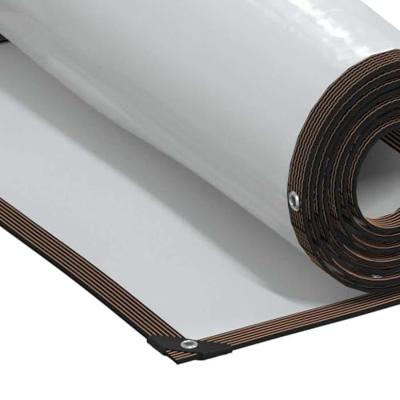 Doorzichtig zeildoek met zeilringen 1x3 m polyethyleen