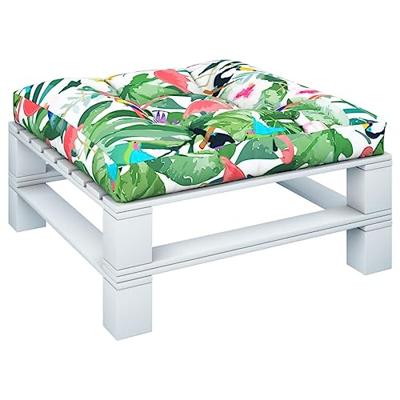 VidaXL Palletkussen 80x80x12 cm stof meerkleurig