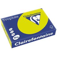 Clairefontaine Trophée Intens, gekleurd papier, A4, 80 g, 500 vel, fluo groen - thumbnail