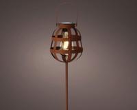 Solar stake light dia14-H80cm rustic brown Decoris - Decoris - thumbnail
