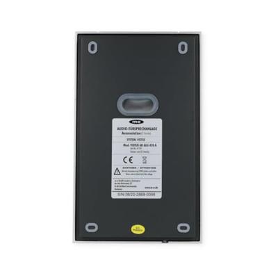 m-e modern-electronics Vistus AD ALU 4020 S Deurintercom Kabelgebonden Complete set voor Tweegezinswoning Zilver