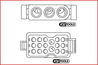 KS Tools 154.0013 Kabelontgrendelingsgereedschap voor ronde stekker en ronde insteekhulzen 1,5 / 3,5 mm