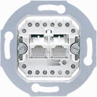 Jung UAE8-8UPO Netwerkdoos Inzetstuk 2-voudig Wit 1 stuk(s) - thumbnail