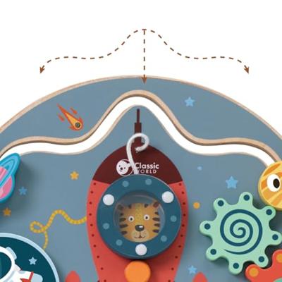 Classic World houten activiteitenbord raket