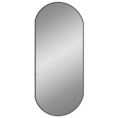 VidaXL Wandspiegel 80x35 cm ovaal zwart VidaXL Wandspiegel 80x35 cm ovaal zwart