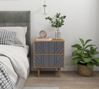 Artistiq TV-meubel 'Beckham' 160cm, kleur Grijs / Naturel - thumbnail