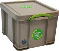 Really Useful Box opbergdoos 35 liter, gerecycleerd, grijs - thumbnail