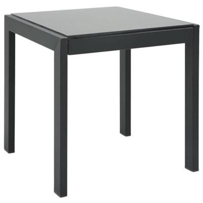 Ligbedden 2 st met tafel textileen en staal - thumbnail