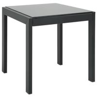 Ligbedden 2 st met tafel textileen en staal - thumbnail