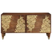 Salontafel Honingbruin 80 x 50 x 40 cm massief mangohout - thumbnail