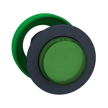 Schneider Electric ZB5FW133 ZB5FW133 Plat, Terugstelbaar (Ø) 30.5 mm Zonder markering Donkergrijs, Groen 1 stuk(s)