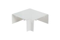 Vlakhoekstuk Wandgoot 130x70 wit RAL9010 kabelgoot Canalit - thumbnail