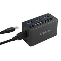 LogiLink CR0042 hub & concentrator USB 3.0 (3.1 Gen 1) Type-A 5000 Mbit/s - thumbnail
