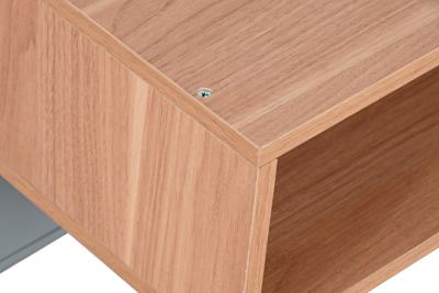 Nachtkastje Home ESPRIT Blauw Grijs Natuurlijk Hout MDF 48 x 40 x 55 cm