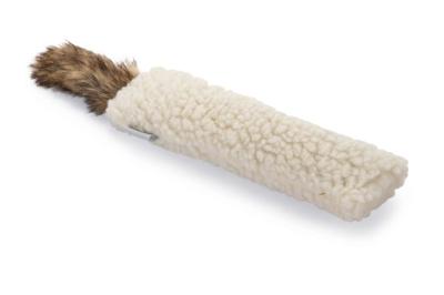 Beeztees kattenspeelgoed catnip kussen Zac jute 31x7x3cm wit