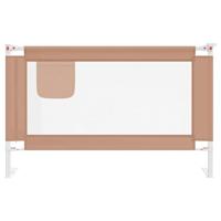 VidaXL Bedhekje peuter 120x25 cm stof taupe - thumbnail