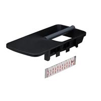 Toiletrolhouder Met Planchet Tiger Tess Zwart - Antraciet - thumbnail