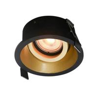 Artdelight Ronde inbouwspotRoura zwart met gouden binnenkant - IBS ROURA ZW-GO - thumbnail