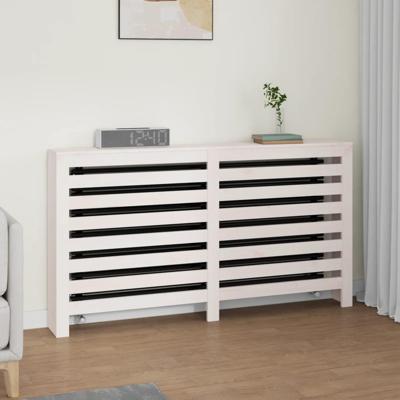 Radiatorombouw 153x19x84 cm massief grenenhout wit Radiatorombouw 153x19x84 cm massief grenenhout wit