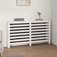 Radiatorombouw 153x19x84 cm massief grenenhout wit - thumbnail
