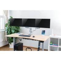 LogiLink BP0052 Monitor-tafelbeugel Aantal monteerbare displays: 3 Display(s) 33,0 cm (13) - 81,3 cm (32) Zilver Kantelbaar, Zwenkbaar - thumbnail