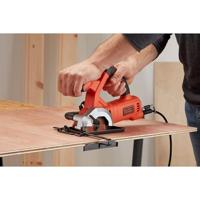BLACK+DECKER BES510 400W 85mm Mini Cirkelzaag | 1x HEX key | 1x HSS Metaal zaagblad | 1x Hout zaagblad | Langsgeleider - BES510-QS - thumbnail