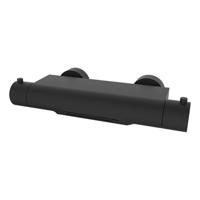 Badkraan Wiesbaden Style Waterval Thermostatisch 1/2 inch Mat Zwart - thumbnail