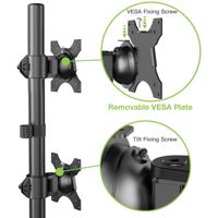 Techly ICA-LCD-2520V 27 inch flatscreen houder voor desktop, vrijstaand, 20 kg, 33 cm (13 inch), 68,6 cm (27 inch), 75 x 75 mm, 100 x 100 mm) - thumbnail